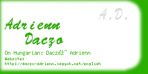 adrienn daczo business card